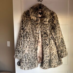 Jcrew leopard coat M